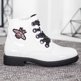 Sergio Leone Stivali Con Applicazione bianco 2