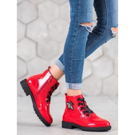 Sergio Leone Stivali Con Applicazione rosso 1