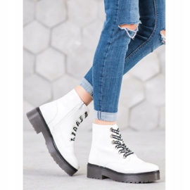 Sergio Leone Scarpe bianche sulla piattaforma bianca 1