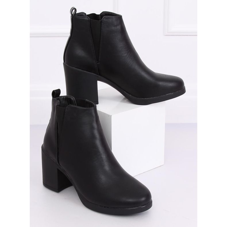 Stivali neri con tacco alto di Emily Black nero 1
