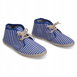 Stivali Suola di Paglia Sneakers 2607 Blu marrone 2
