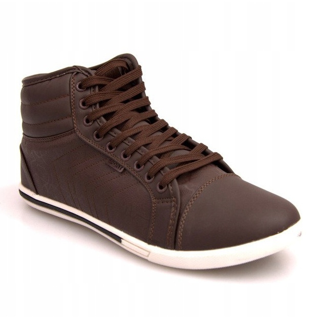 Sneakers Alte Alla Moda 012M Marrone 1