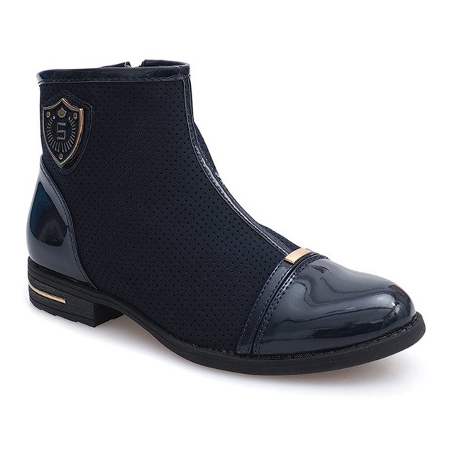Stivali eleganti, scarpe 1956 Navy blu navy 1