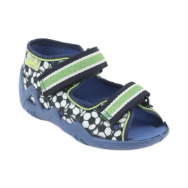 Scarpe da bambino Befado verde 250P078 bianca blu navy 2