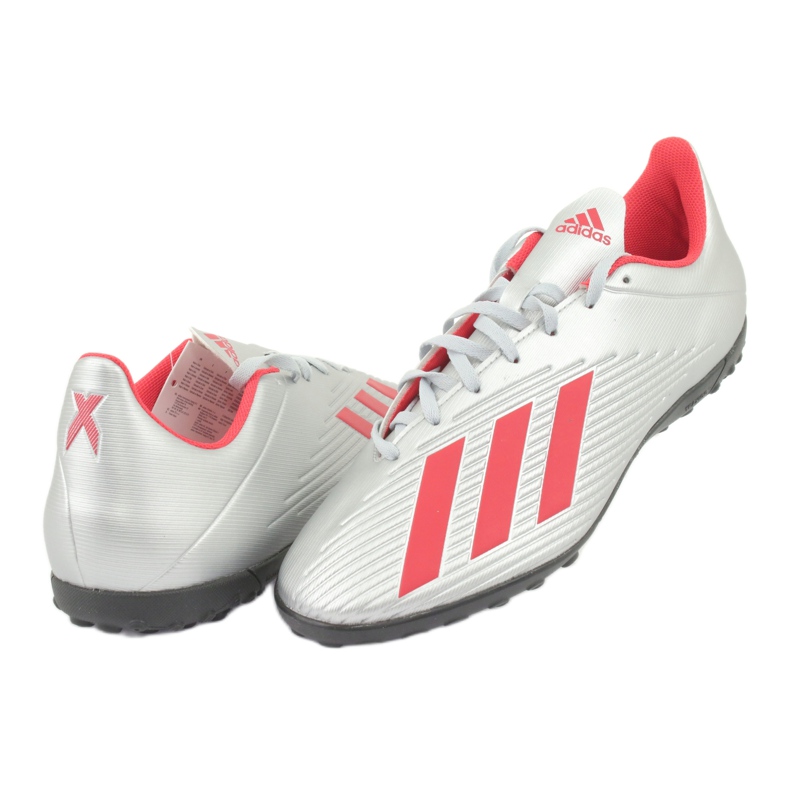 Scarpe da calcio Adidas X 19.4 Tf M F35344 d'argento 4