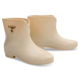 Stivali Wellington con fiocco BL01 Beige 1