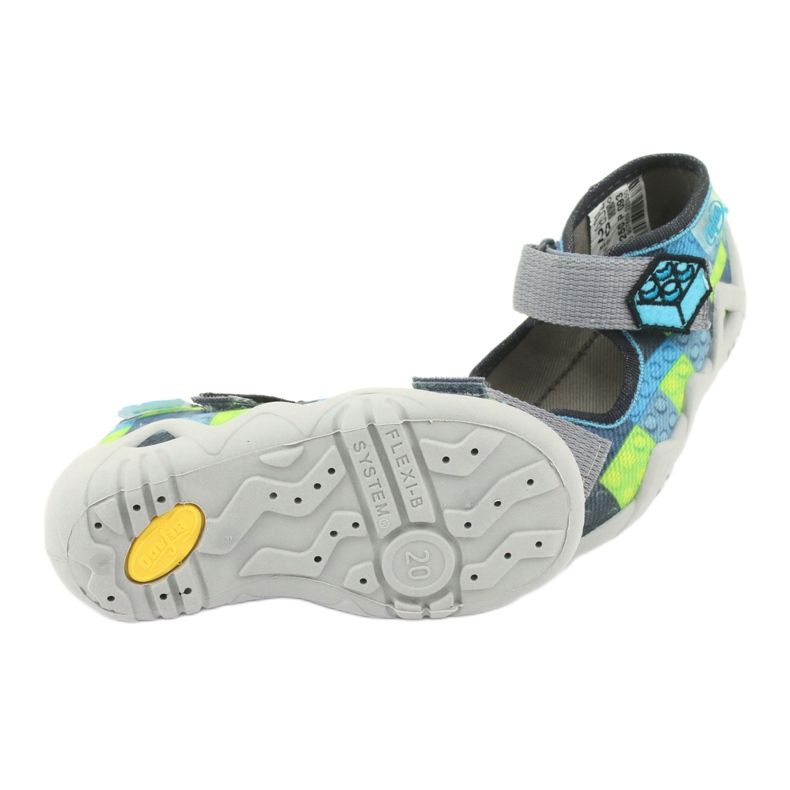 Sandali per bambini Befado 250P093 blu grigio verde 5