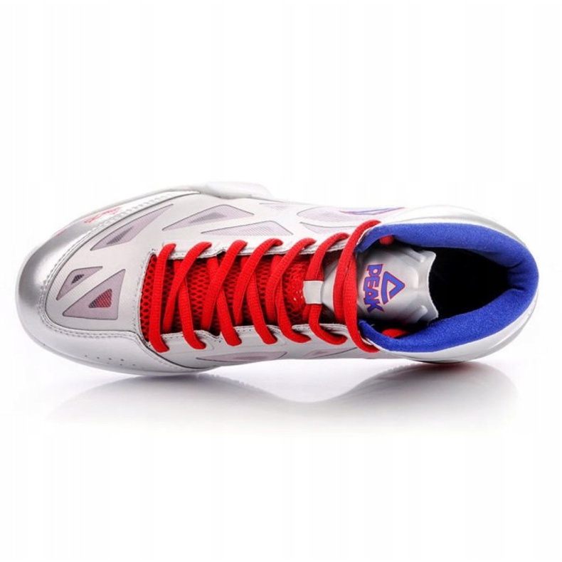 Scarpa da basket Peak TP9 Quickness 2 E33323A M 62266-62270 grigio argento 2