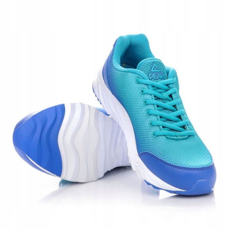 Peak Scarpe da corsa con visiera E43147H M 61265-61268 blu verde 2