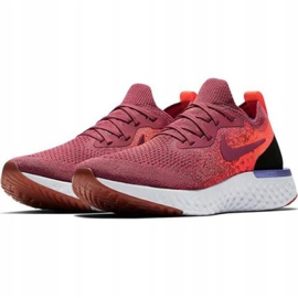 Nike Epic React Flyknit W AQ0070 601 scarpe da corsa rosso 1