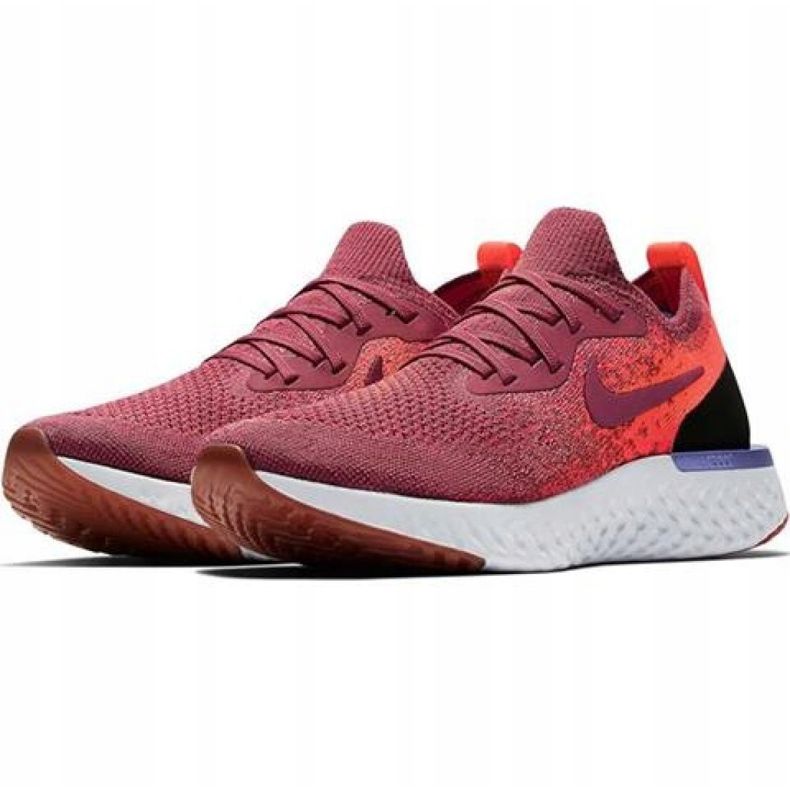 Nike Epic React Flyknit W AQ0070 601 scarpe da corsa rosso 1
