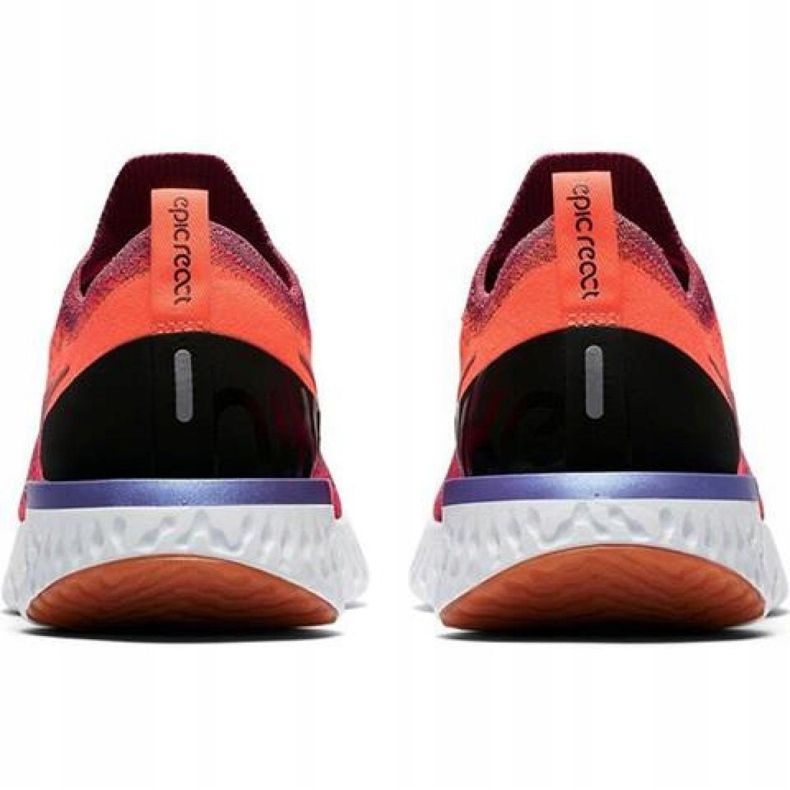 Nike Epic React Flyknit W AQ0070 601 scarpe da corsa rosso 2