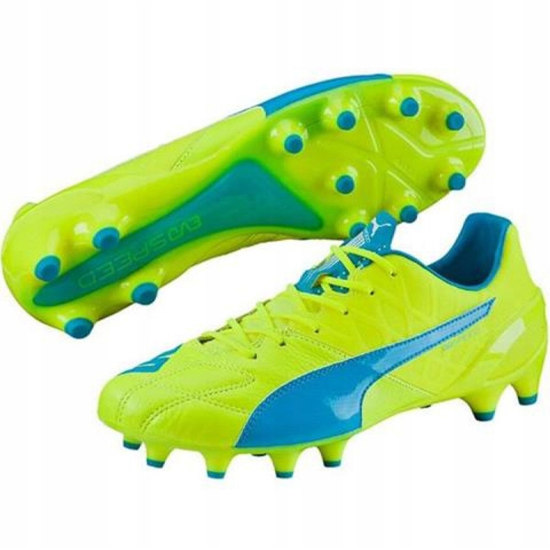 Scarpe da calcio Puma Evo Speed ​​1.4 Lth Fg M 103615 03 giallo giallo 1