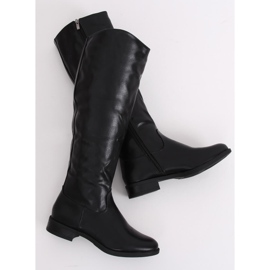 Stivali neri da donna A-6 Black nero verde 1