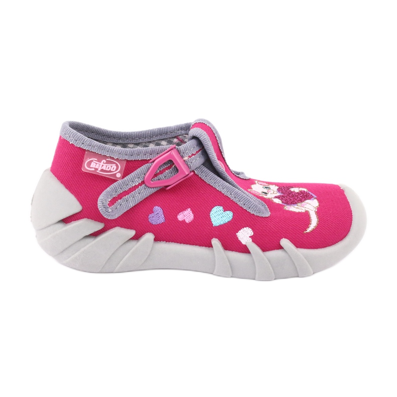 Scarpe per bambini Befado 110P335 rosa grigio 1