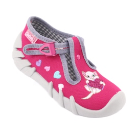 Scarpe per bambini Befado 110P335 rosa grigio 2