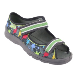 Scarpe per bambini Befado 969X140 grigio multicolore verde 1