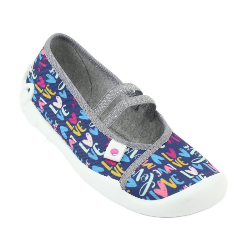 Scarpe per bambini Befado 116Y260 blu navy rosa multicolore 2