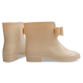 Stivali Wellington con fiocco 502A Beige 2
