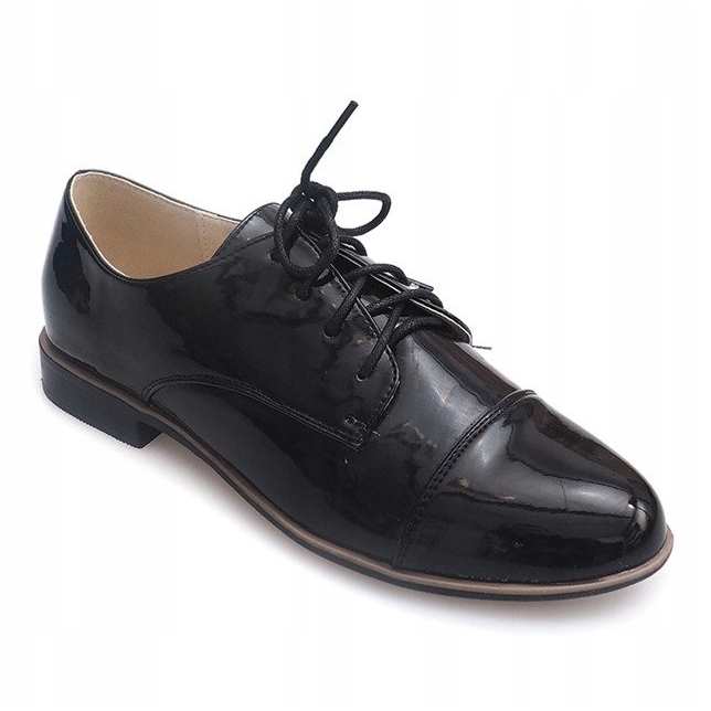 Scarpe stringate da donna C760JE nere nero 1