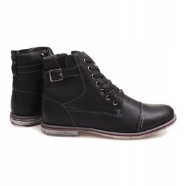 Stivali Alti Caldi Legati 85787 Nero 1