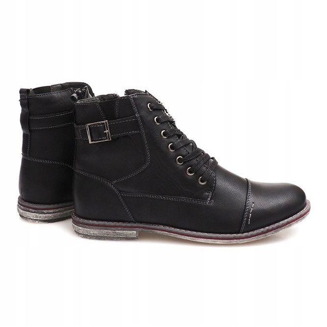 Stivali Alti Caldi Legati 85787 Nero 1