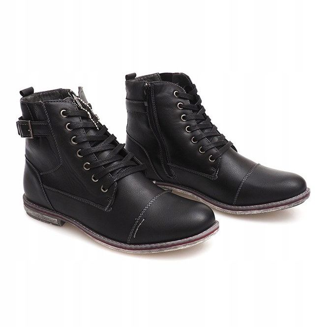Stivali Alti Caldi Legati 85787 Nero 2