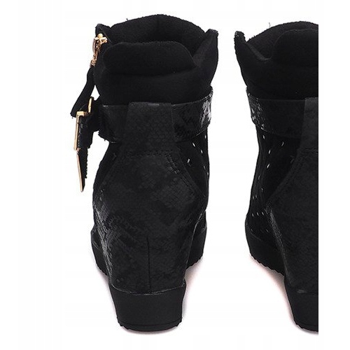 Sneakers con zeppa 6227-Y Nero 2