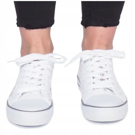 Impress sneakers traforate beige bianca 1