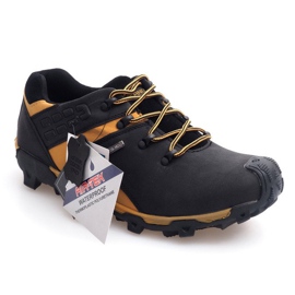 Scarponi Trekking Pelle Nat HLD923 Nero giallo 2