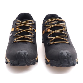 Scarponi Trekking Pelle Nat HLD923 Nero giallo 1