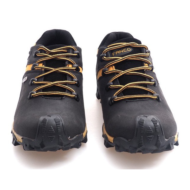 Scarponi Trekking Pelle Nat HLD923 Nero giallo 1