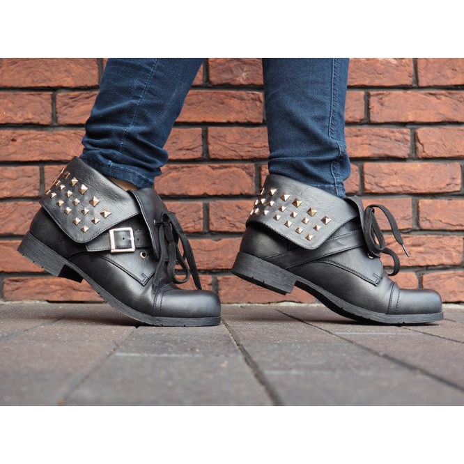 Stivali 2W1 Con Borchie 1621 Nero 2