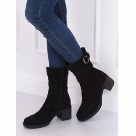 Stivali neri con tacco basso TX-1821 Black nero 1
