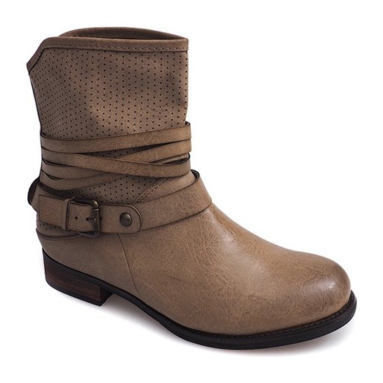 Stivali da cowboy traforati 6153 Cachi 2