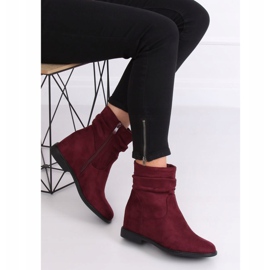 Stivali con zeppa nascosta 2C8AX7680-1 Borgogna rosso 2