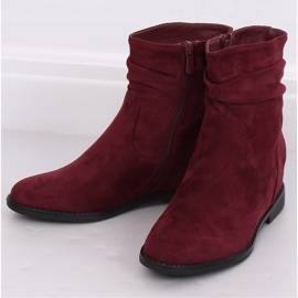 Stivali con zeppa nascosta 2C8AX7680-1 Borgogna rosso 1