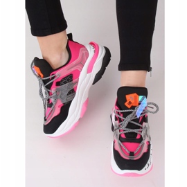 Scarpe da ginnastica fucsia LA65P nero rosa multicolore 2