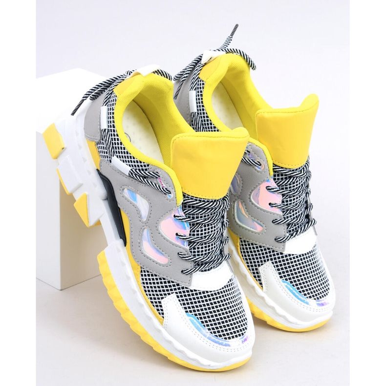 LA67P Sneakers gialle multicolore 1