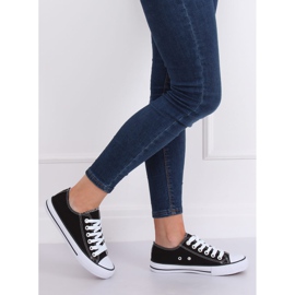 Sneakers classiche da donna nere 7050Y Black nero 1