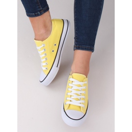 Sneakers classiche da donna gialle 7050Y Yellow giallo 1