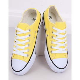 Sneakers classiche da donna gialle 7050Y Yellow giallo 2