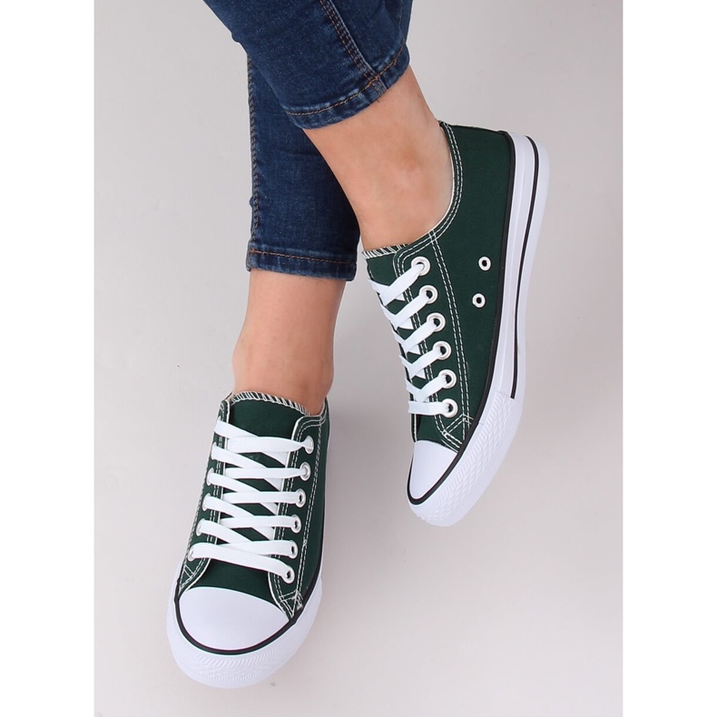 Sneakers classiche da donna verdi 7050Y Green verde 1
