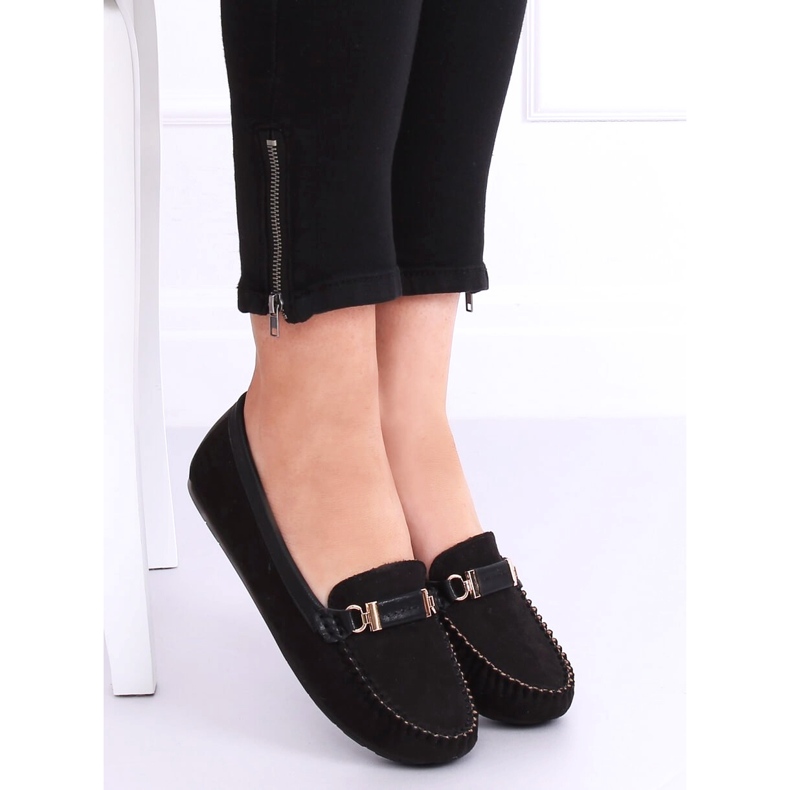 Mocassini da donna neri FM3024 Black nero 1