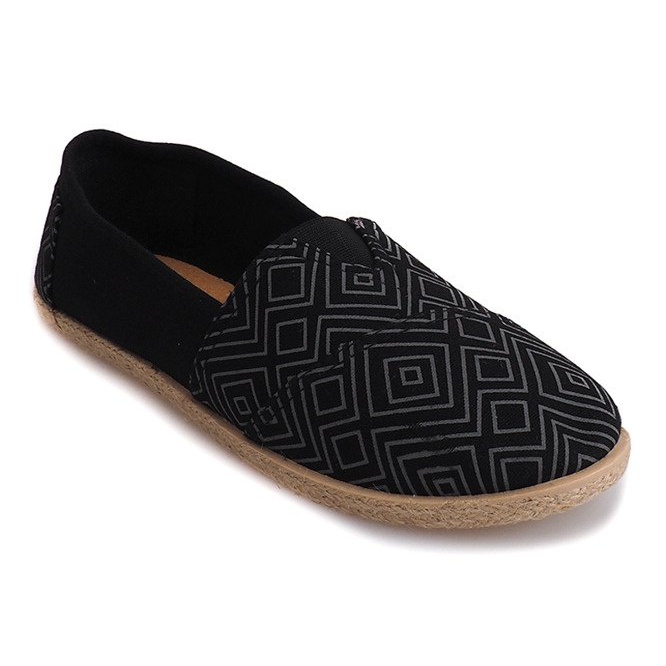 Espadrillas di lino B211-2 Sneakers nere nero 1