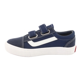 Sneakers con velcro AlaVans Atletico 18081 navy bianco blu navy 2