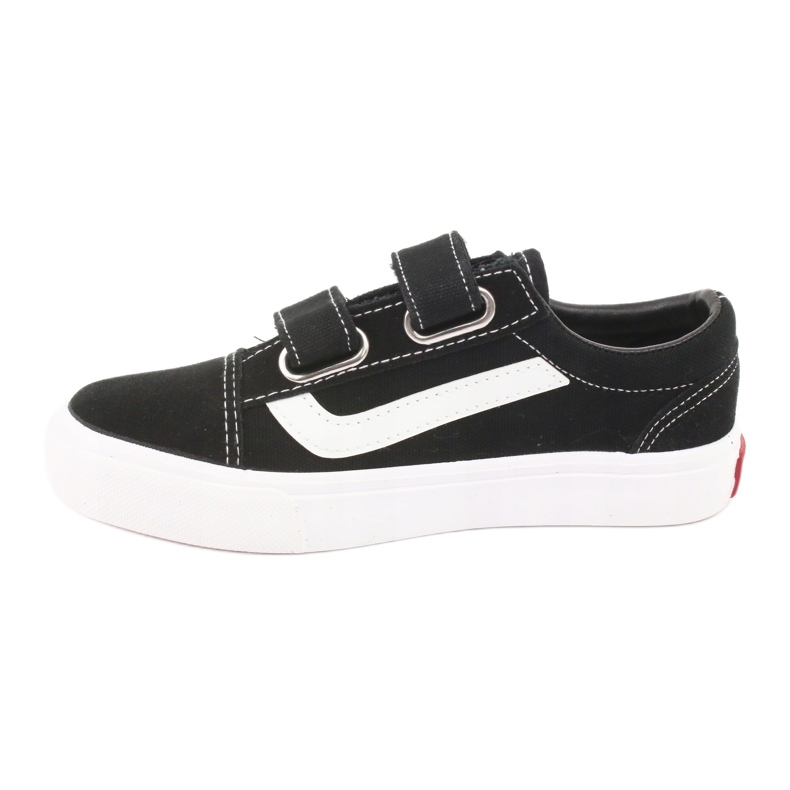 Sneakers con velcro AlaVans Atletico 18081 nere bianca nero 2
