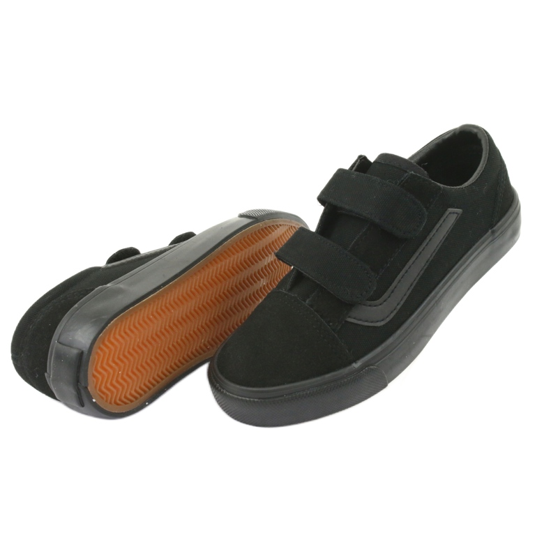 Sneakers con velcro AlaVans Atletico 18081 nere nero 4