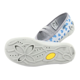 Befado cuori scarpe per bambini 116X267 blu grigio 5