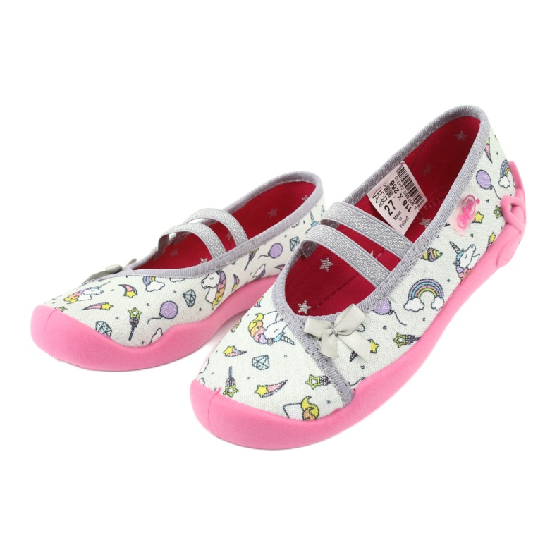 Scarpe per bambini Befado 116X266 rosa grigio 3
